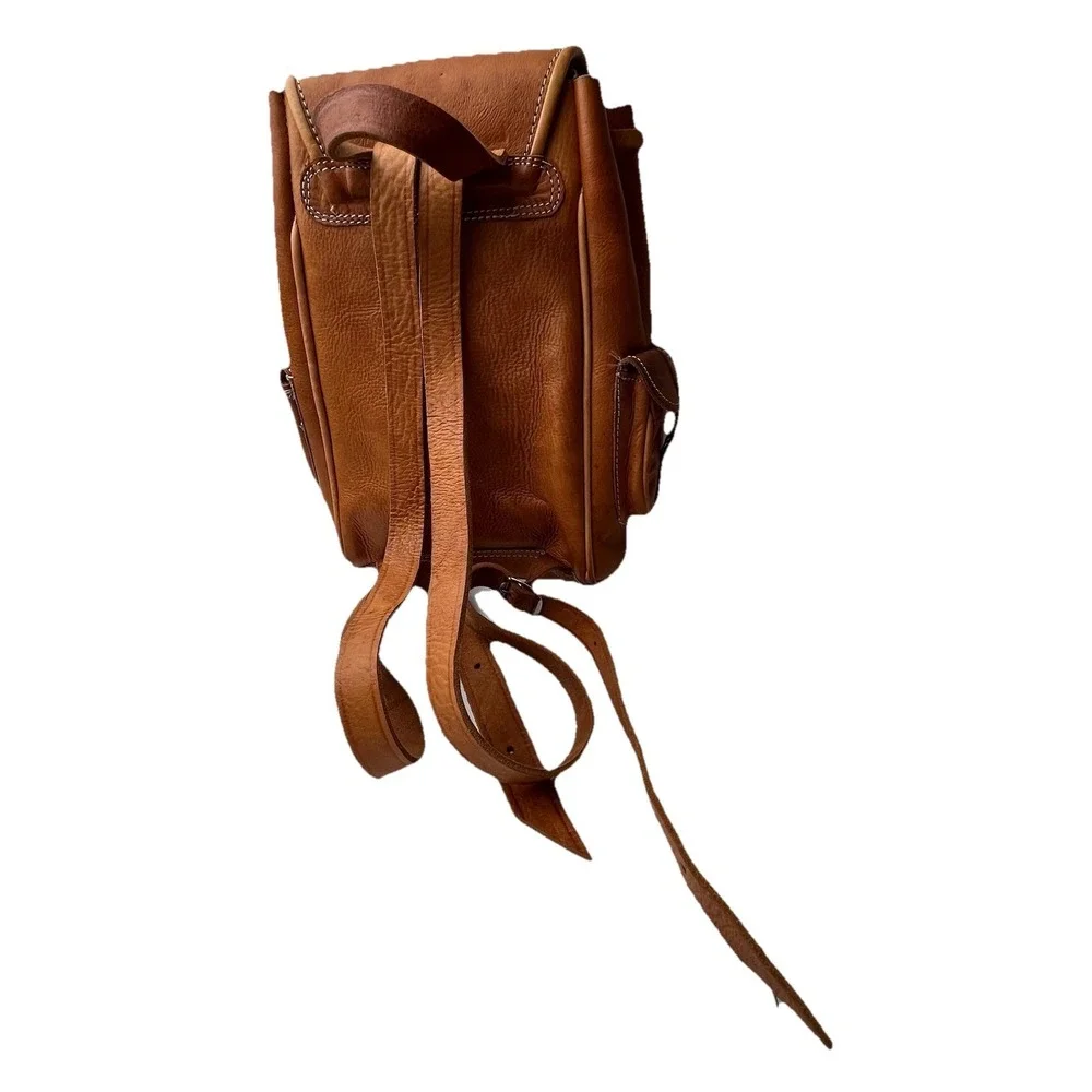 Unbranded handmade leather backpack brown